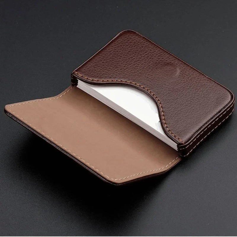 Men'S Fashion Visiting Card - 패션 사이즈 스티치 PU 가죽 신용