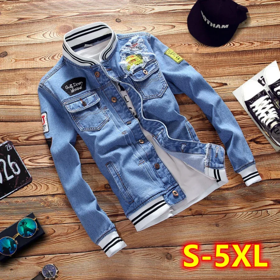 Bomber Jacket Men - 신상품 2026 남성 데님 재킷 패션