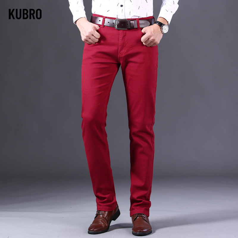 Men'S Fashion Reviews - 브랜드 클래식 스타일 남성 와인 레드