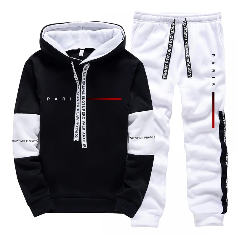 Mens Fashion Streetwear - 파리 패션 후디 스트리트웨어 남성 세트