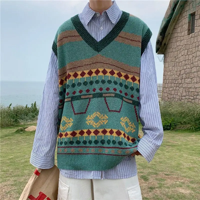 Men'S Fashion Reviews - 남성용 한국 패션 니트 조끼, 인기