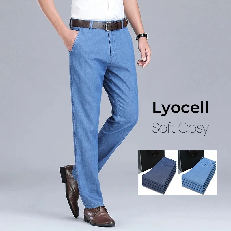 Men'S Fashion Nova Jeans - 2024 새로운 남성 얇은 리오 셀
