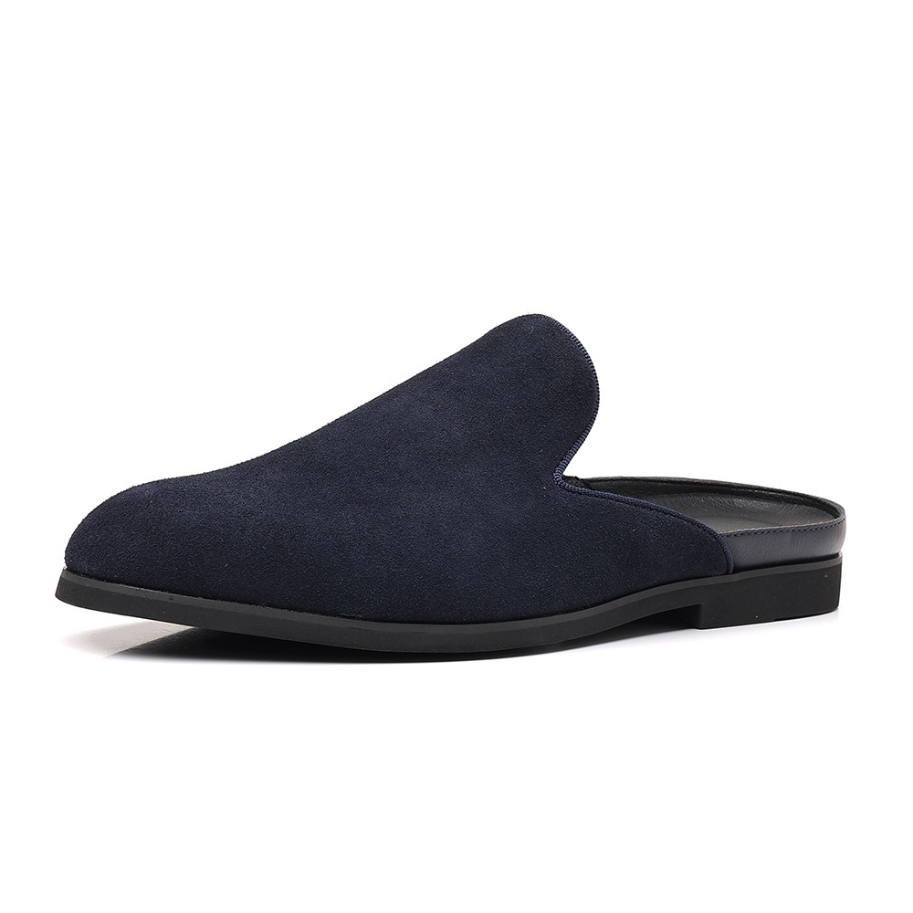 Suede Loafers Men - 남성용 스웨이드 뮬 로퍼, 남성용 정장