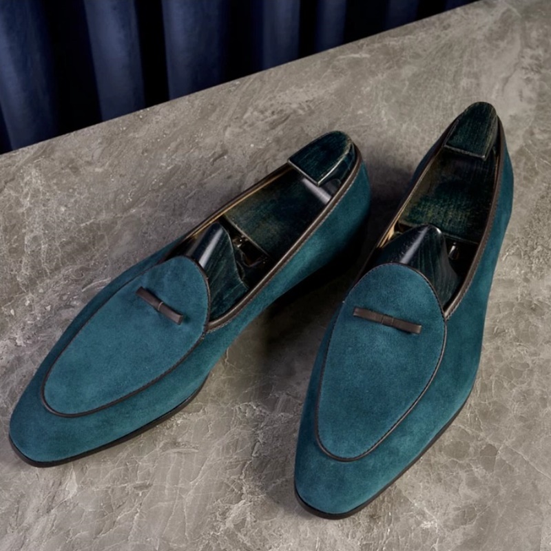 Suede Loafers Men - 보타이 남성 로퍼 스웨이드 가죽 신발