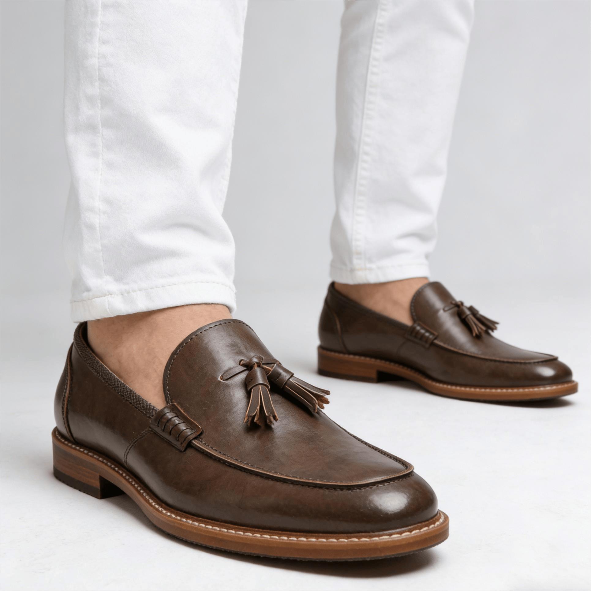 Suede Loafers Men - 남성 여름 신발 통기성 패션 여름