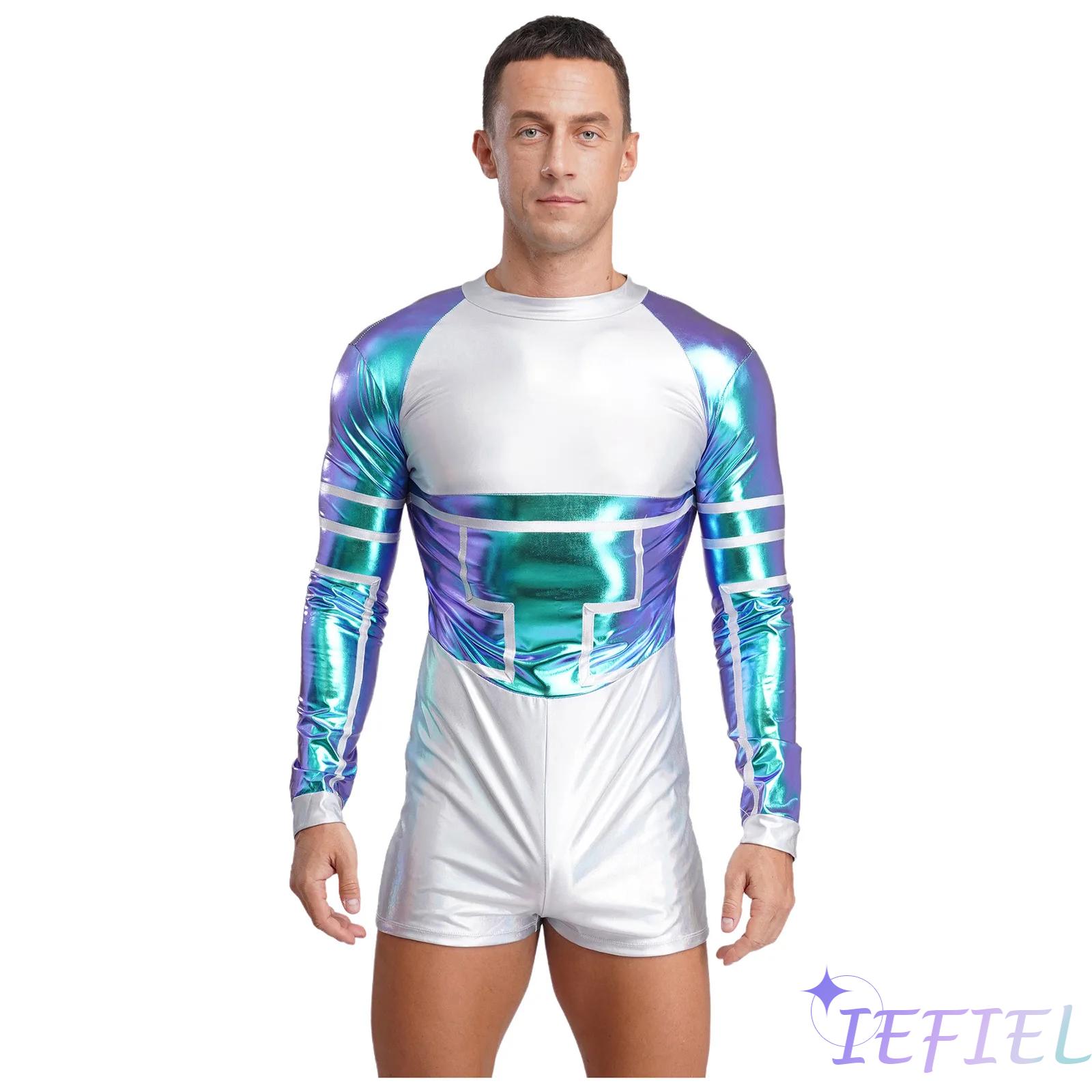 Mens Fashion Jumpsuit - 남성용 할로윈 카니발 외계인 우주비행사 코스프레