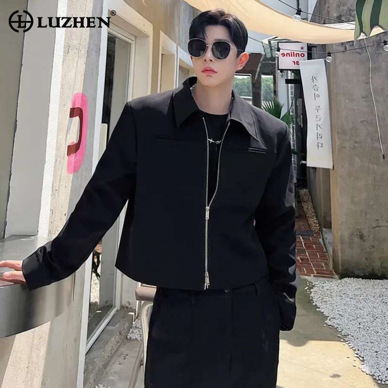 Men'S Fashion Reviews - LUZHEN 패션 봄 새로운 솔리드 컬러
