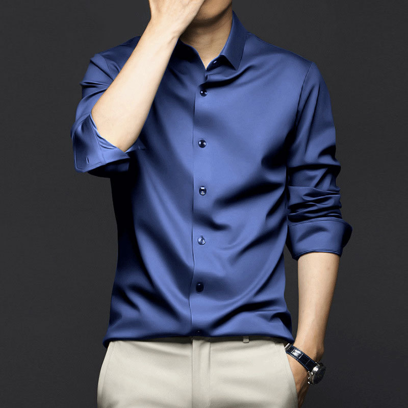 Dress Shirt Non-Iron - 고품질 남성용 긴 소매 셔츠 고급스러운
