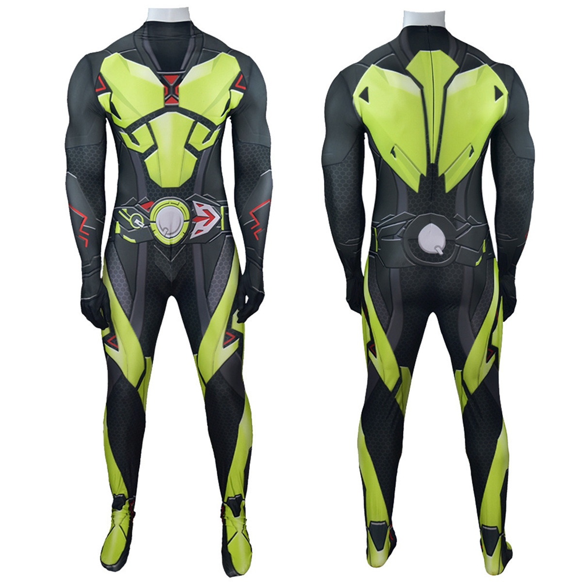 Mens Fashion Jumpsuit - 영화 할로윈 가면라이더 코스프레 메타비 블랙