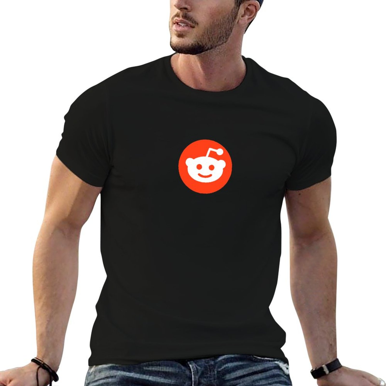 Men'S Fashion Reddit - Reddit 로고 티셔츠 패션 레터 프린트
