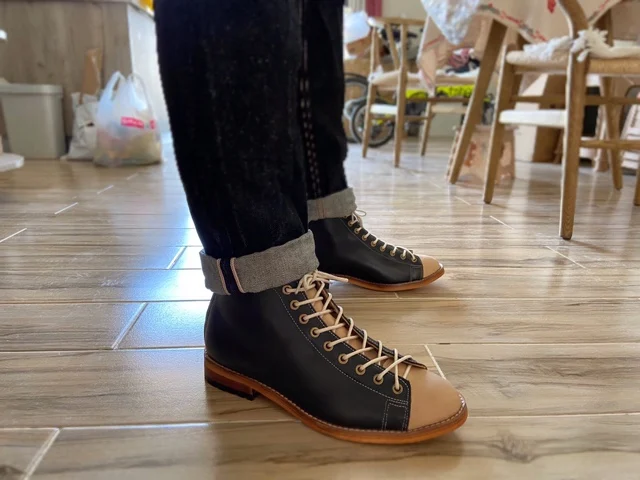 Mens Fashion Dress Shoes - 하이 툴링 부츠 남성용 Goodyear-Welted 빈티지