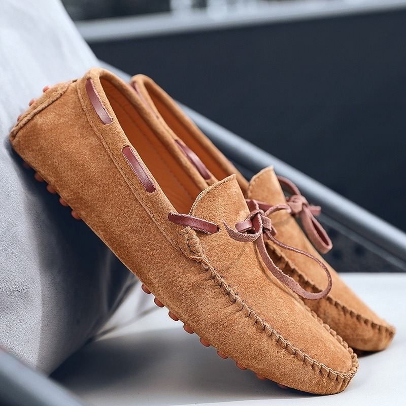 Suede Loafers Men - 고품질 남성 캐주얼 신발 스웨이드 남성