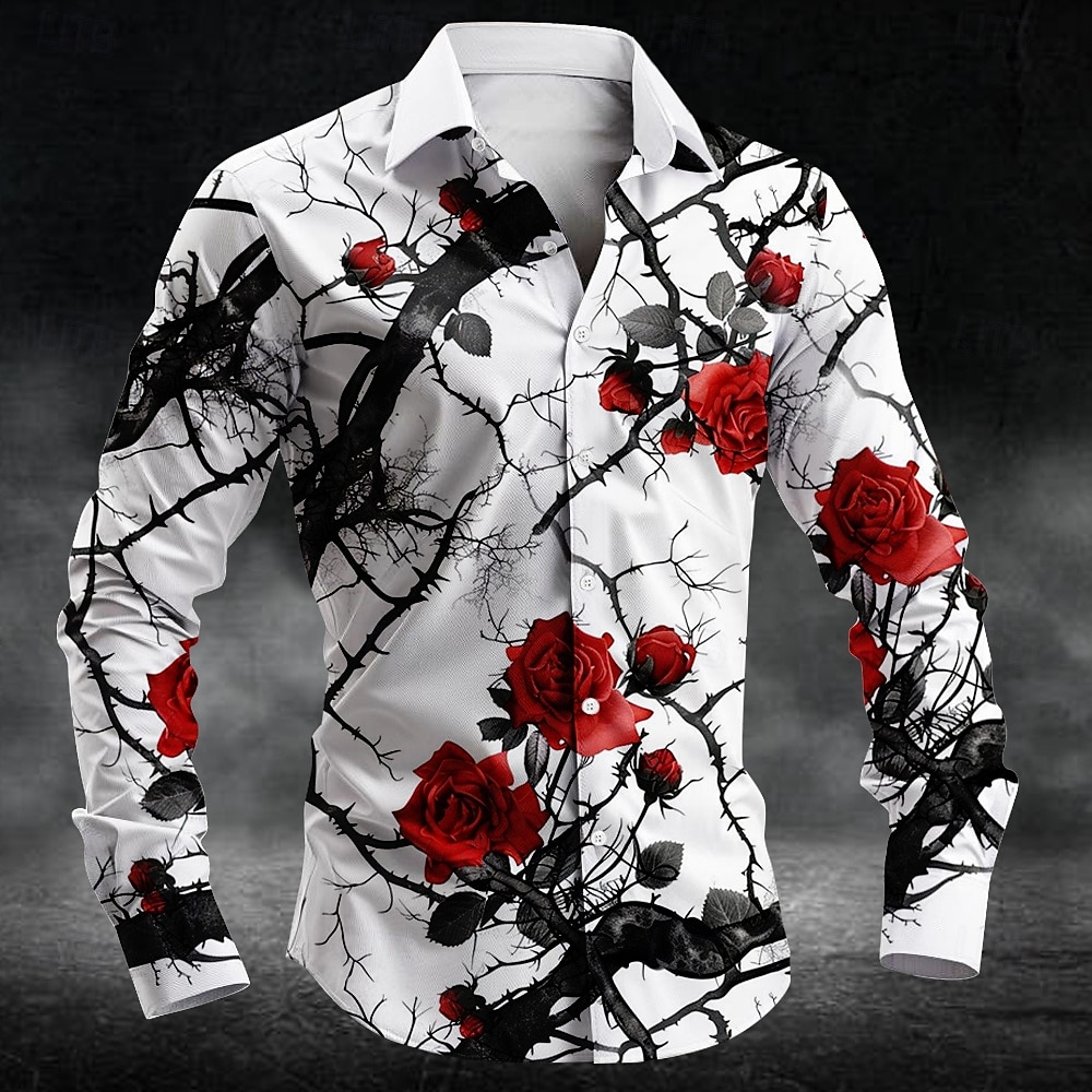Mens Fashion Casual - 패션 매화 패턴 3d 인쇄 남성