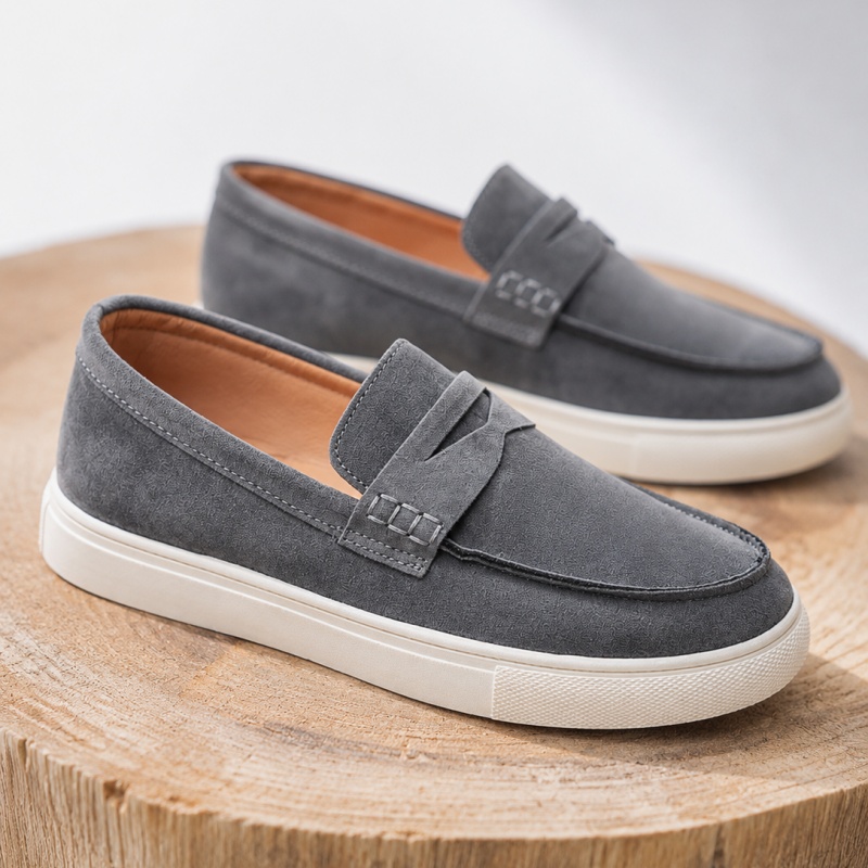 Suede Loafers Men - 남성용 클래식 디자이너 로퍼 슬립온 신발