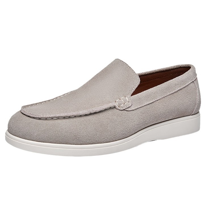 Suede Loafers Men - 캐주얼 남성 정품 가죽 로퍼 남성
