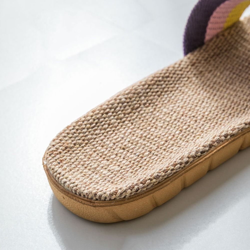 Mens Fashion Sandals - 패션 에스닉 스타일 린넨 크로스 슬리퍼
