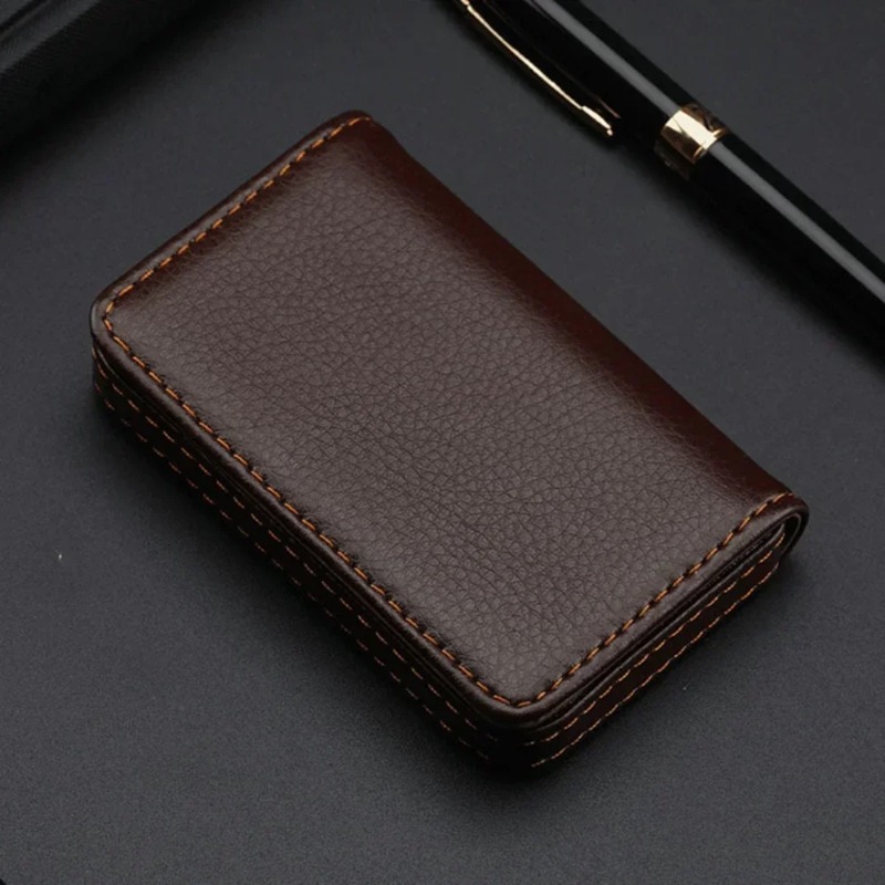 패션 사이즈 스티치 PU 가죽 신용 카드 홀더, 남녀공 - Men'S Fashion Visiting Card 리뷰 및 가격