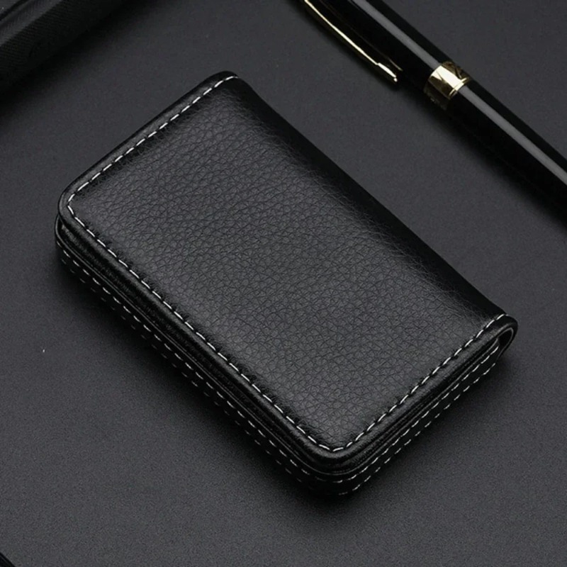 패션 사이즈 스티치 PU 가죽 신용 카드 홀더, 남녀공 - Men'S Fashion Visiting Card 리뷰 및 가격
