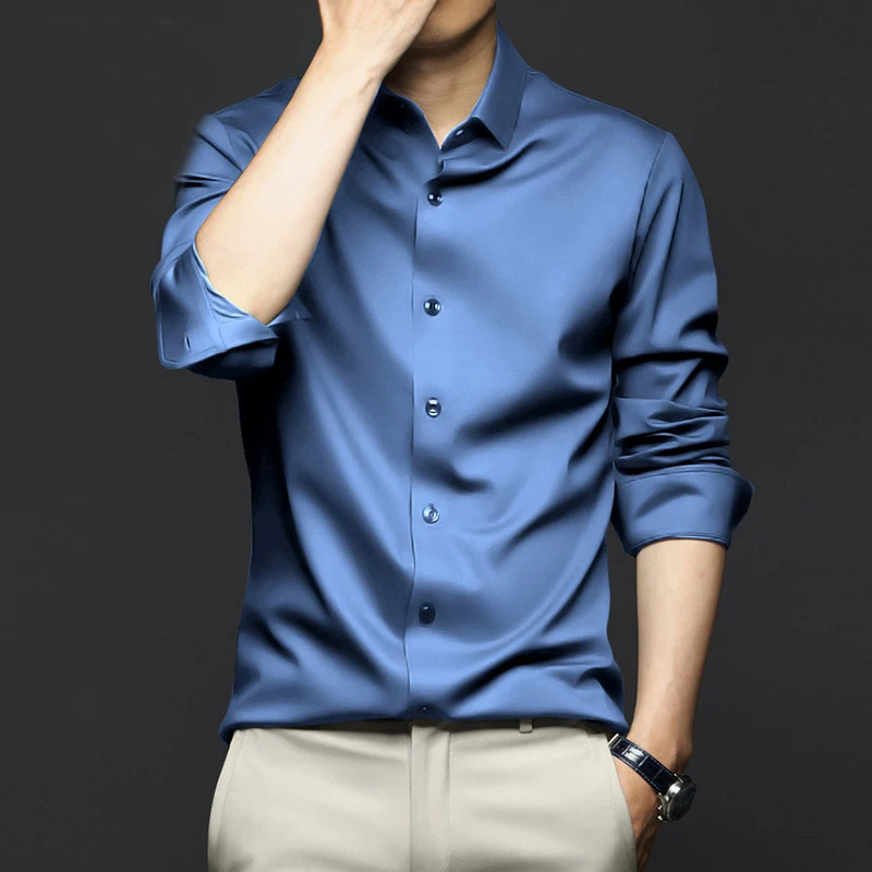 5XL 대형 남성 드레스 순수한 흰색 셔츠 고품질 공식 - Dress Shirt Non-Iron 리뷰 및 가격