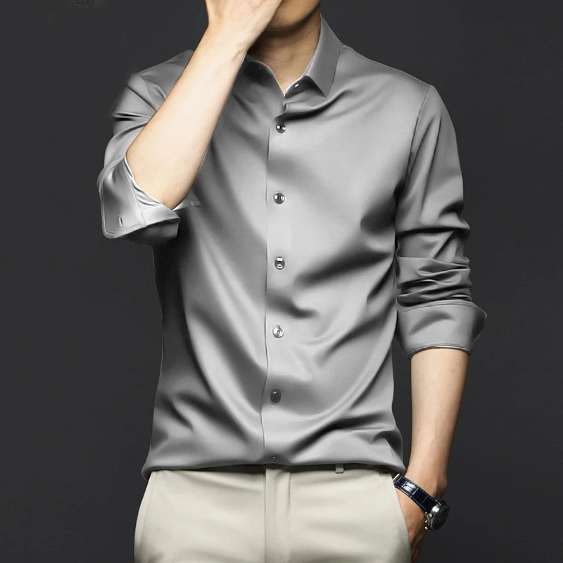 5XL 대형 남성 드레스 순수한 흰색 셔츠 고품질 공식 - Dress Shirt Non-Iron 리뷰 및 가격