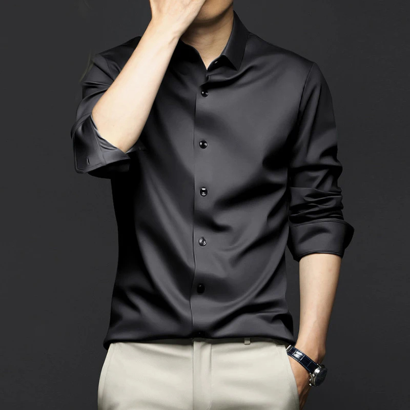 5XL 대형 남성 드레스 순수한 흰색 셔츠 고품질 공식 - Dress Shirt Non-Iron 리뷰 및 가격