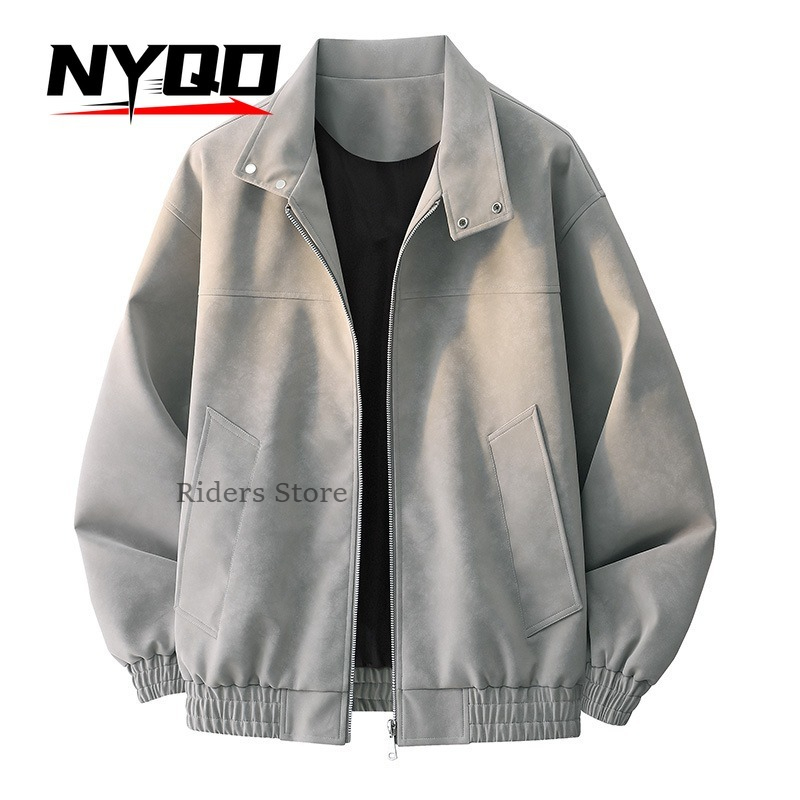 남성용 빈티지 스웨이드 질감의 봄버 재킷, 캐주얼 스탠 - Bomber Jacket Men 리뷰 및 가격