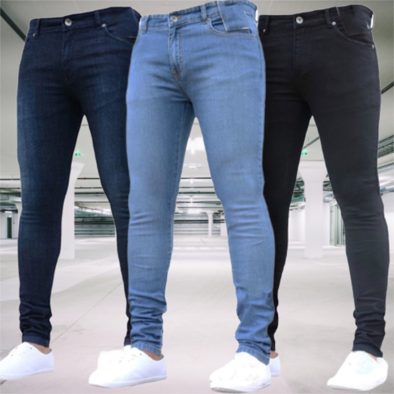 남성 청바지 스트레치 슬림핏 바지 streetwear  - Skinny Jeans Ripped 리뷰 및 가격
