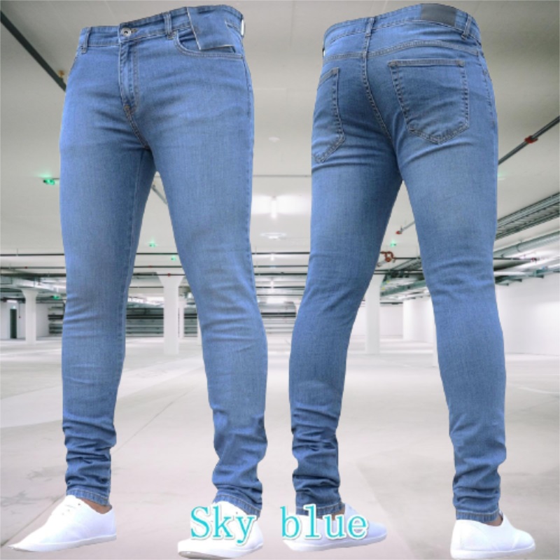 남성 청바지 스트레치 슬림핏 바지 streetwear  - Skinny Jeans Ripped 리뷰 및 가격