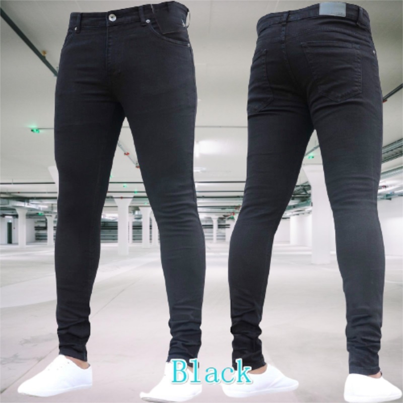 남성 청바지 스트레치 슬림핏 바지 streetwear  - Skinny Jeans Ripped 리뷰 및 가격