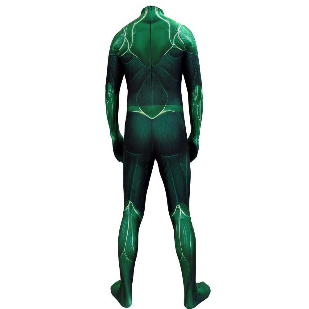할로윈 남성 녹색 코스프레 의상 랜턴 슈퍼 히어로 할  - Mens Fashion Jumpsuit 리뷰 및 가격
