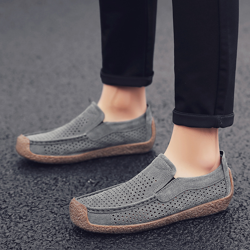 남성 로퍼 고품질 슬립온 캐주얼 신발 가죽 두꺼운 밑창 - Suede Loafers Men 리뷰 및 가격