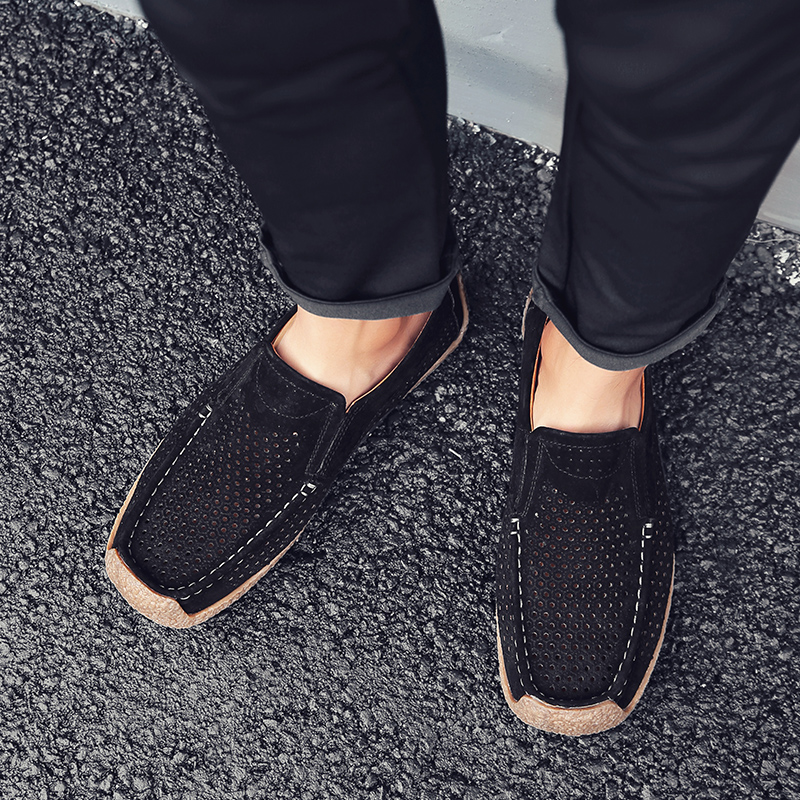 남성 로퍼 고품질 슬립온 캐주얼 신발 가죽 두꺼운 밑창 - Suede Loafers Men 리뷰 및 가격