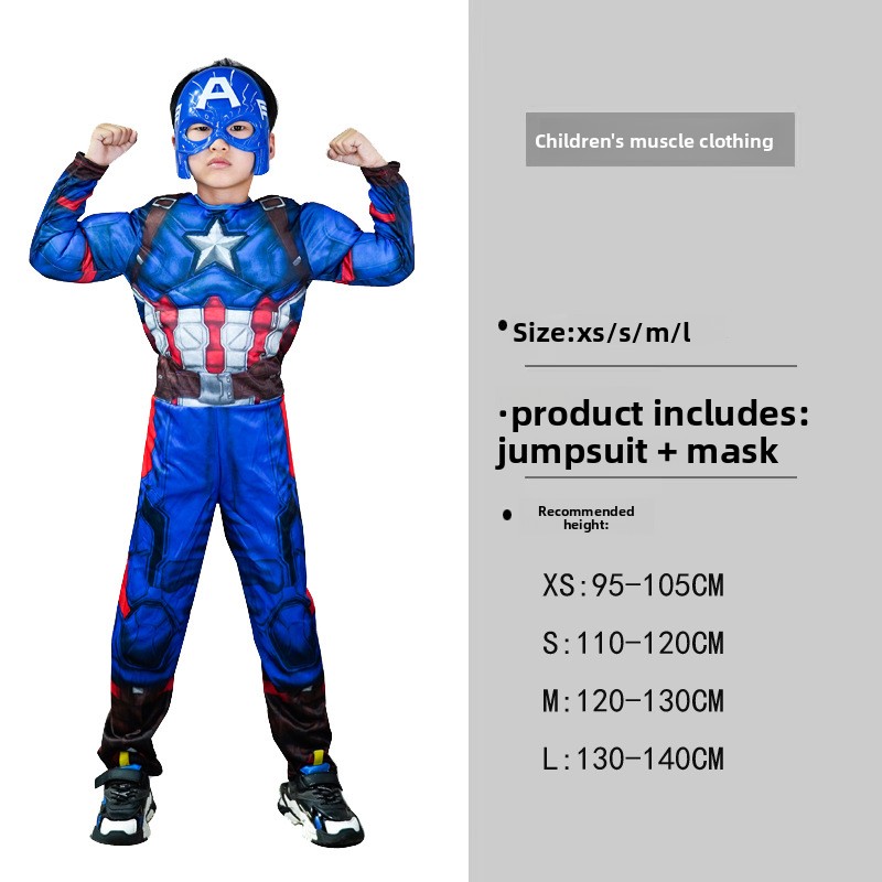 스파이더맨 소년 근육복 및 마스크 캐릭터 캡틴 아메리카 - Mens Fashion Jumpsuit 리뷰 및 가격