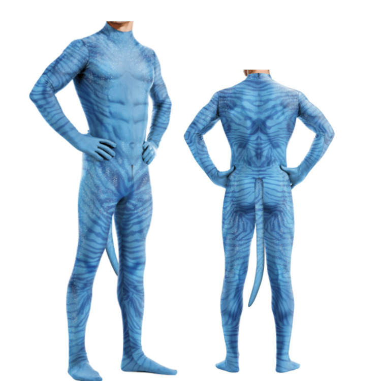 아바타 물의 길 코스프레 의상 꼬리 바디수트 외계인 할 - Mens Fashion Jumpsuit 리뷰 및 가격