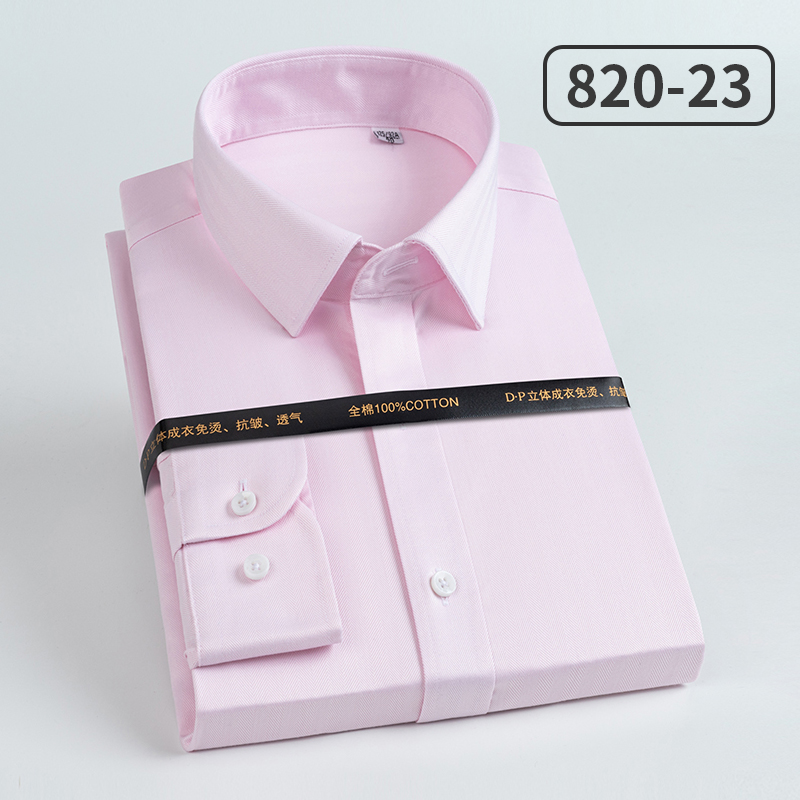 남성용 순면 세로 스트라이프 드레스 셔츠 캐주얼 긴팔  - Dress Shirt Non-Iron 리뷰 및 가격
