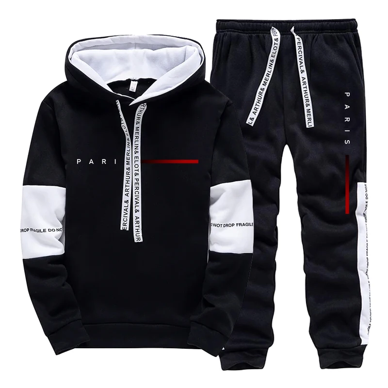 파리 패션 후디 스트리트웨어 남성 세트 후드 스웨트셔츠 - Mens Fashion Streetwear 리뷰 및 가격