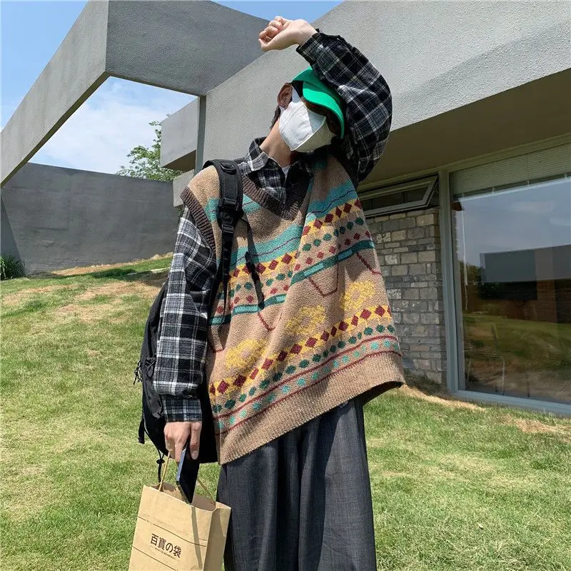 남성용 한국 패션 니트 조끼, 인기 의류, 민소매, 비 - Men'S Fashion Reviews 리뷰 및 가격