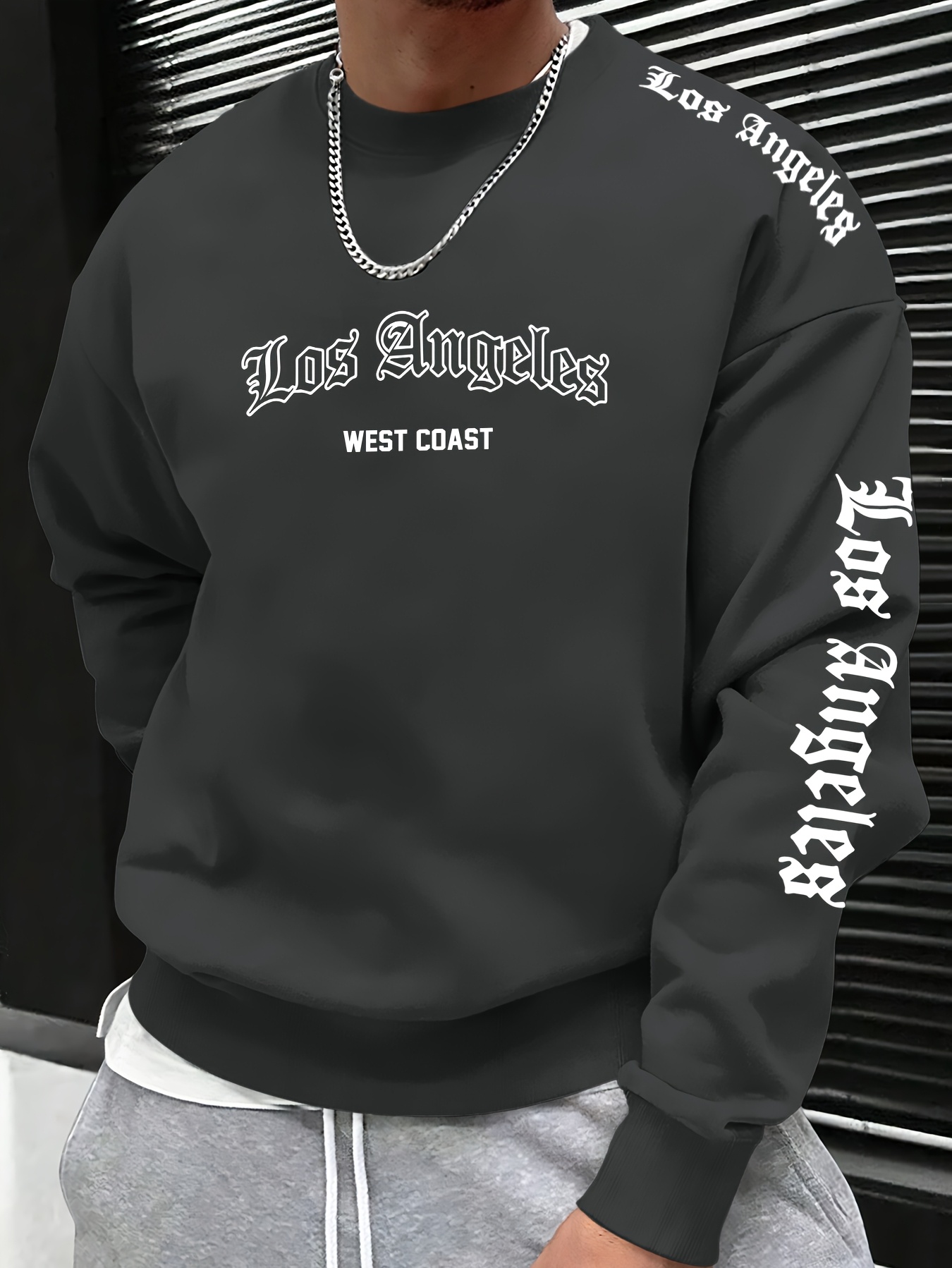 2026 가을/겨울 남성 레터 프린트 라운드넥 스웨트셔 - Mens Fashion Streetwear 리뷰 및 가격