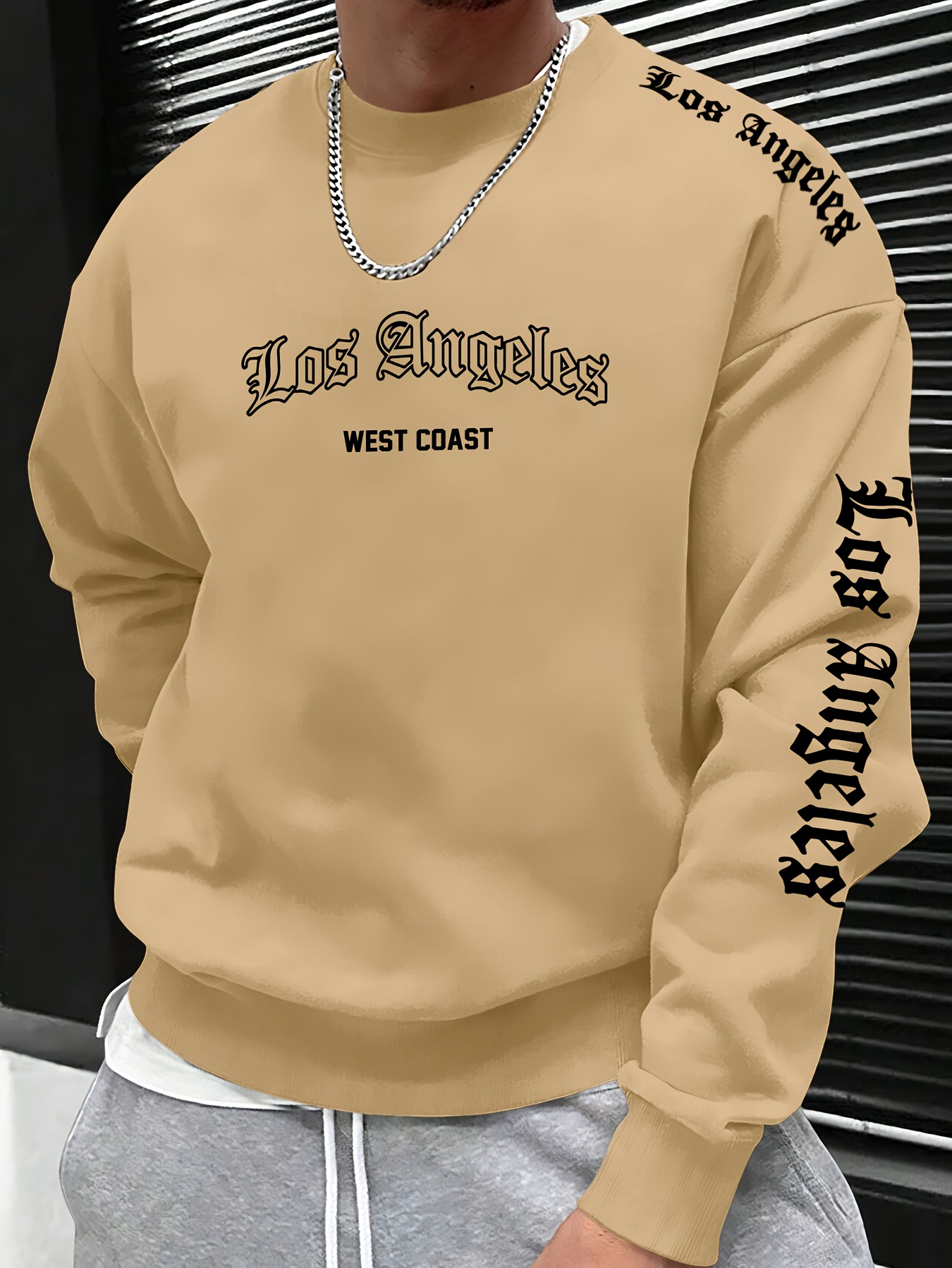 2026 가을/겨울 남성 레터 프린트 라운드넥 스웨트셔 - Mens Fashion Streetwear 리뷰 및 가격