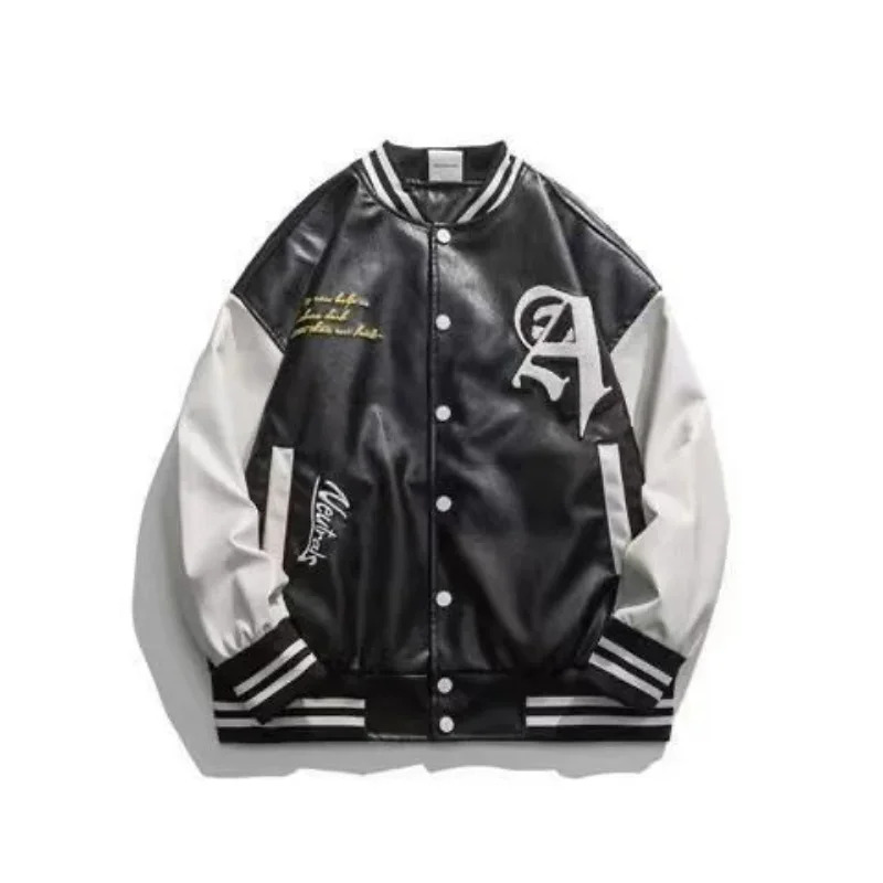 2026 2024 뉴 아메리칸 레트로 하이 PU 가죽  - Bomber Jacket Men 리뷰 및 가격