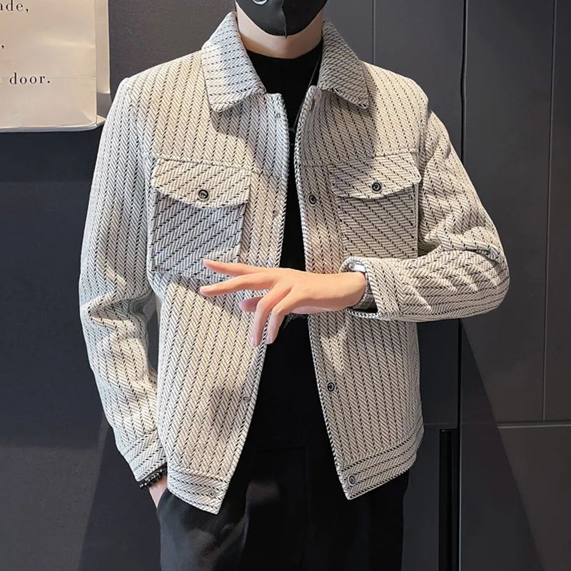 남성용 울 & 혼방 코트 스트라이프 화이트 겨울 세일  - Men'S Fashion Reviews 리뷰 및 가격