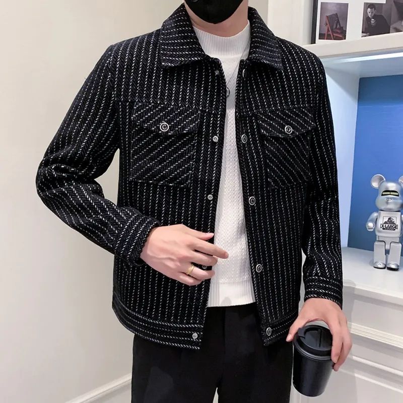 남성용 울 & 혼방 코트 스트라이프 화이트 겨울 세일  - Men'S Fashion Reviews 리뷰 및 가격