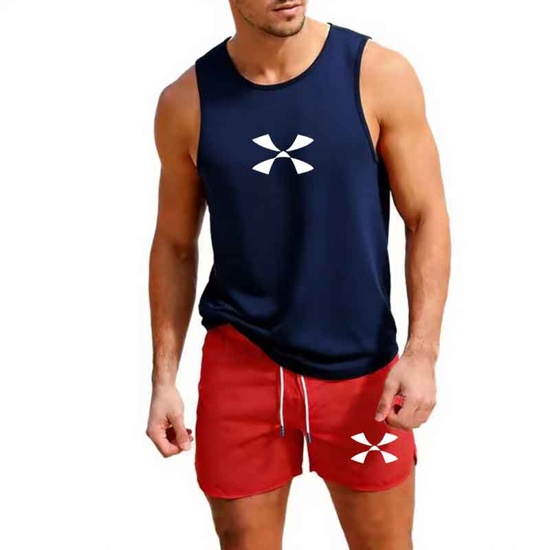야외 조깅 스포츠웨어 남성 조끼 + 반바지 2피스 여름 - Mens Fashion Casual 리뷰 및 가격