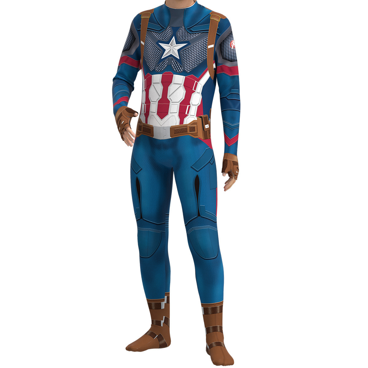 할로윈 코스프레 의상 캡틴 아이언 긴팔 프린트 바디수트 - Mens Fashion Jumpsuit 리뷰 및 가격