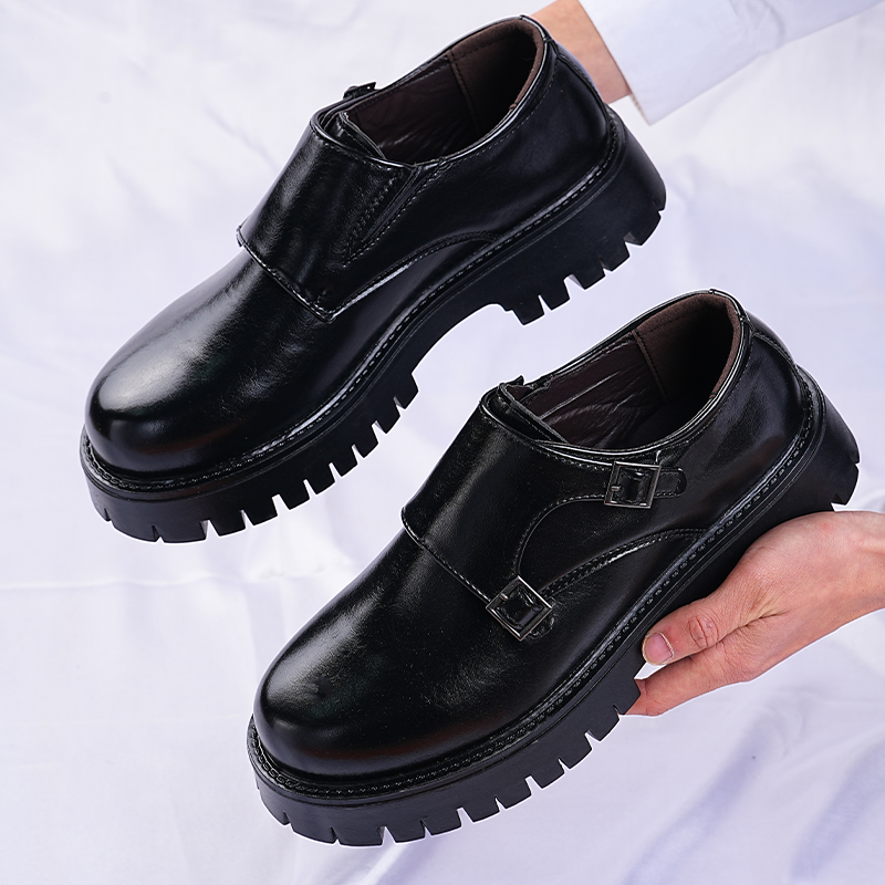 남성용 한국 스타일 두꺼운 밑창 몽크 스트랩 패션 더블 - Men Fashion Korean Style 리뷰 및 가격