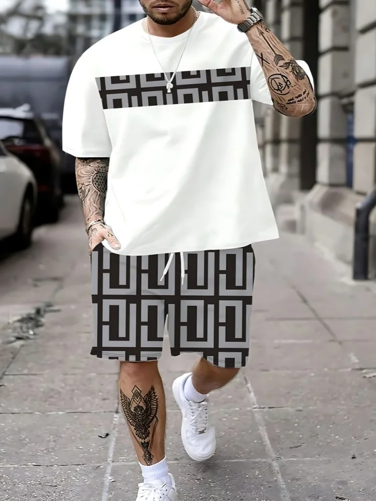통기성이 좋고 캐주얼한 패션 3D 프린팅이 적용된 여름 - Mens Fashion Streetwear 리뷰 및 가격