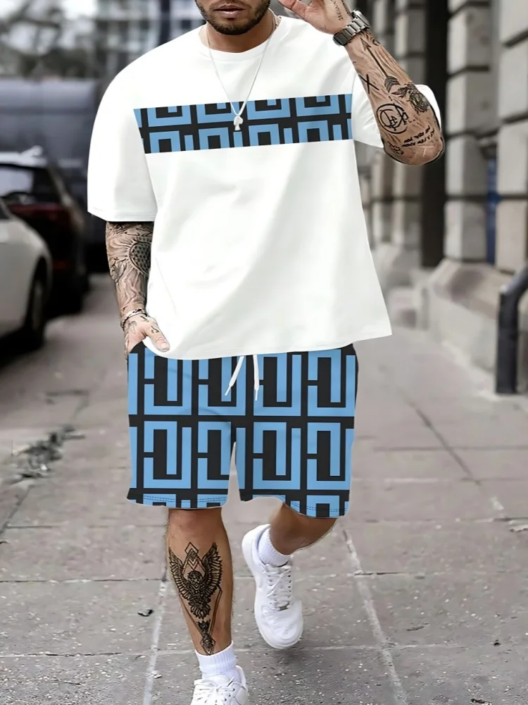 통기성이 좋고 캐주얼한 패션 3D 프린팅이 적용된 여름 - Mens Fashion Streetwear 리뷰 및 가격