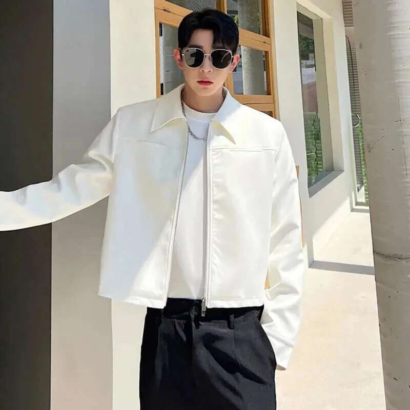 LUZHEN 패션 봄 새로운 솔리드 컬러 디자인 재킷  - Men'S Fashion Reviews 리뷰 및 가격