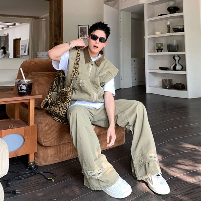 미국 패션 브랜드 레트로 데님 재킷 남성 여름 신상 실 - Mens Fashion Casual 리뷰 및 가격