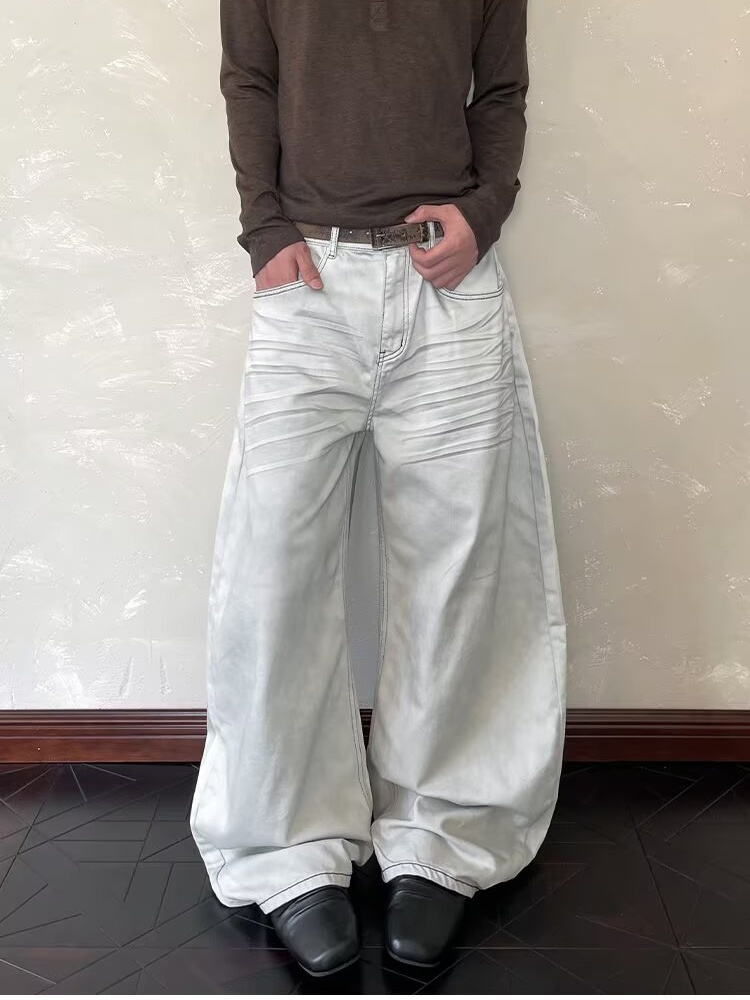 2026 로파 Y2K 뉴 패션 워싱 화이트 배기 클린핏 - Men'S Fashion Nova Jeans 리뷰 및 가격